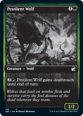 Pestilent Wolf [Innistrad: Double Feature] Magic: The Gathering