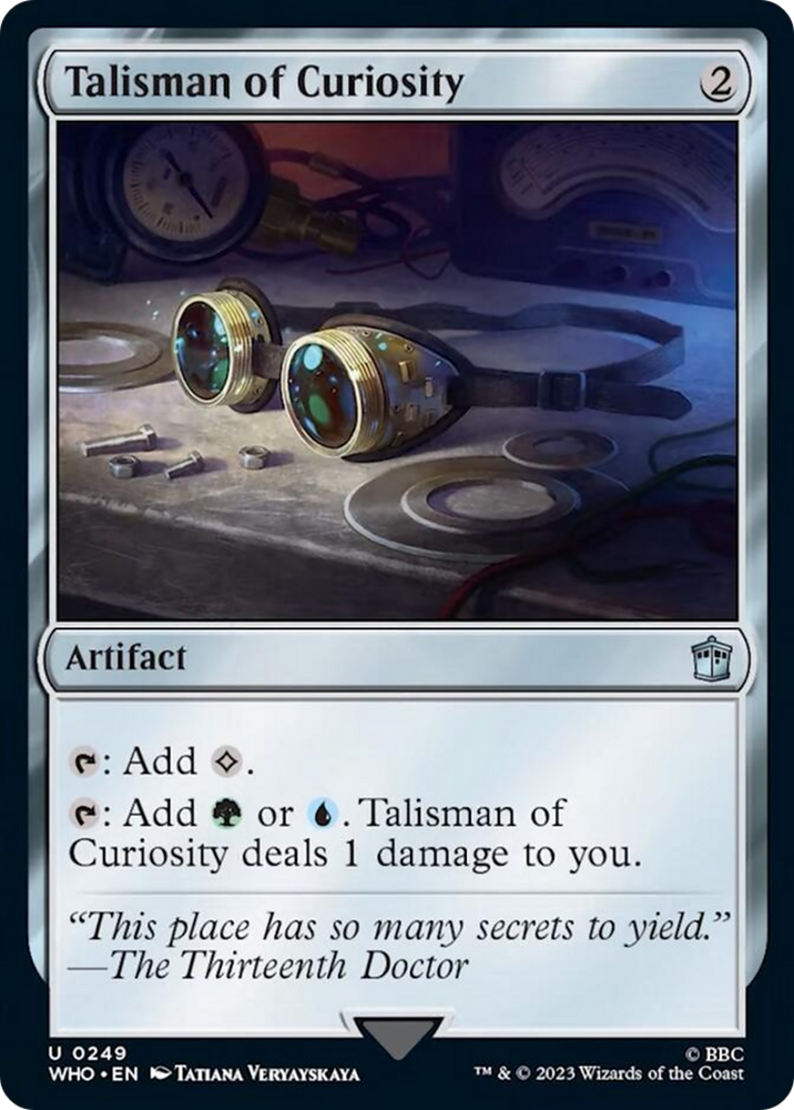 Talisman of Curiosity [Doctor Who] Magic: The Gathering