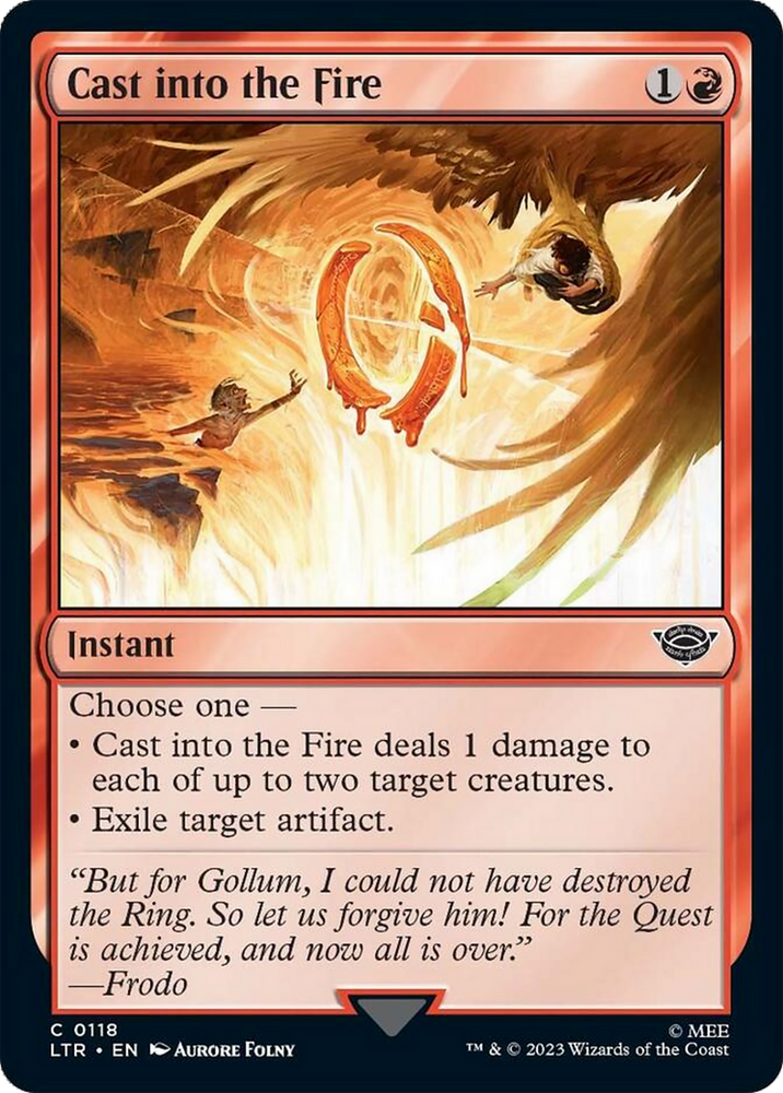 Cast into the Fire [The Lord of the Rings: Tales of Middle-Earth] Magic: The Gathering