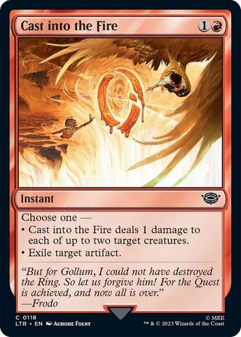Cast into the Fire [The Lord of the Rings: Tales of Middle-Earth] Magic: The Gathering