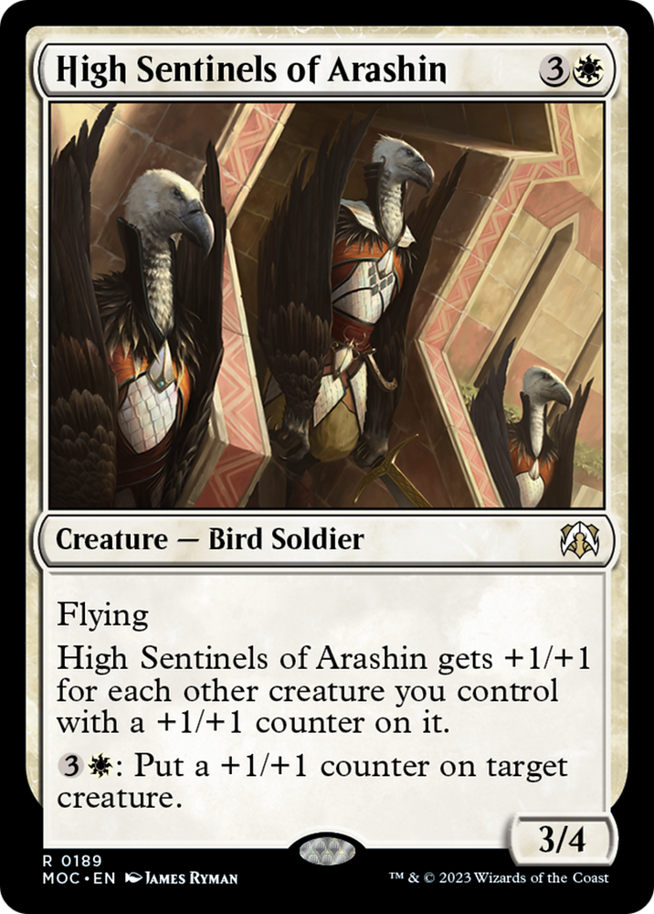 High Sentinels of Arashin [March of the Machine Commander] Magic: The Gathering