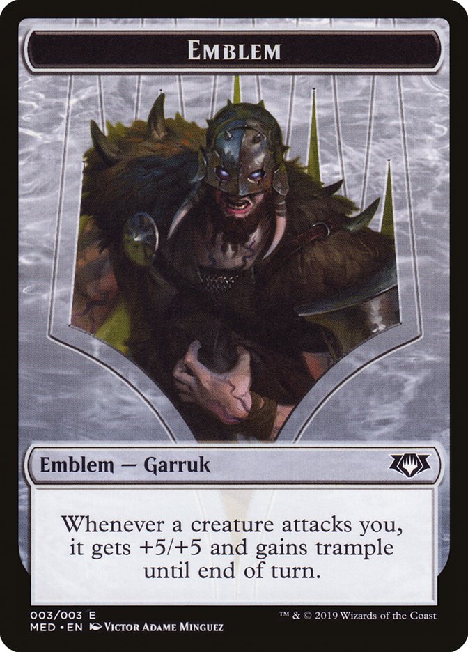 Garruk, Apex Predator Emblem [Mythic Edition Tokens] Magic: The Gathering