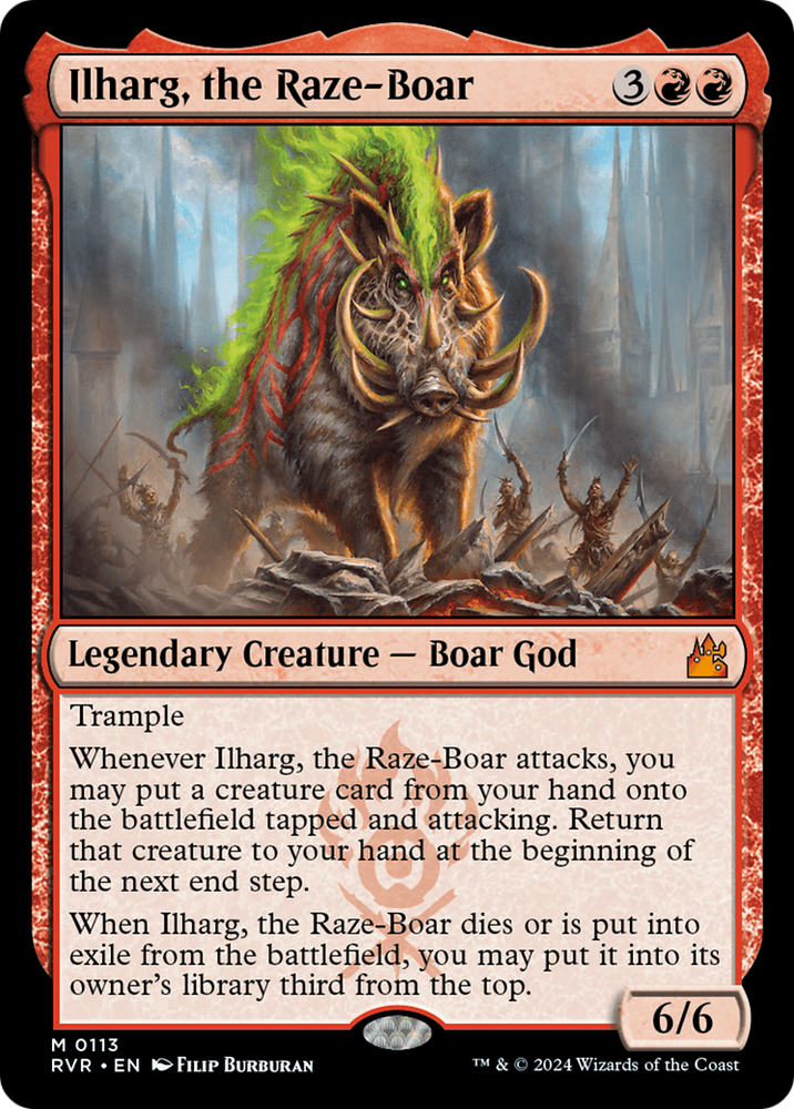 Ilharg, the Raze-Boar [Ravnica Remastered] Magic: The Gathering