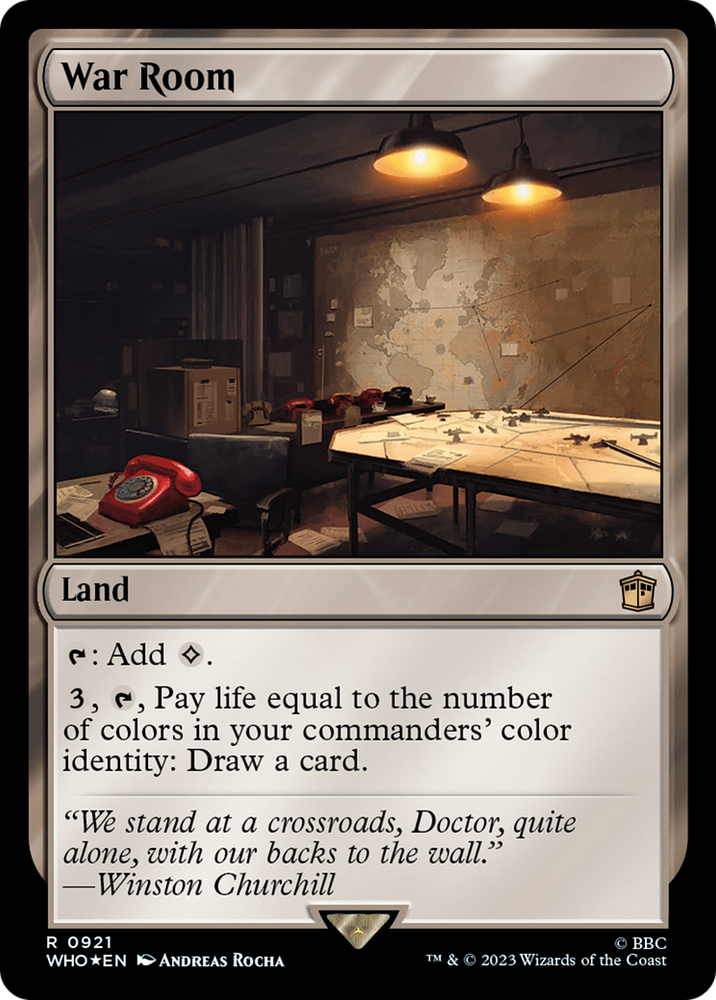 War Room (Surge Foil) [Doctor Who] Magic: The Gathering