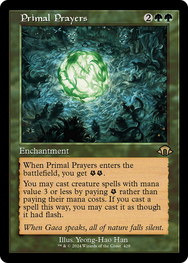 Primal Prayers (Retro) [Modern Horizons 3] Magic: The Gathering