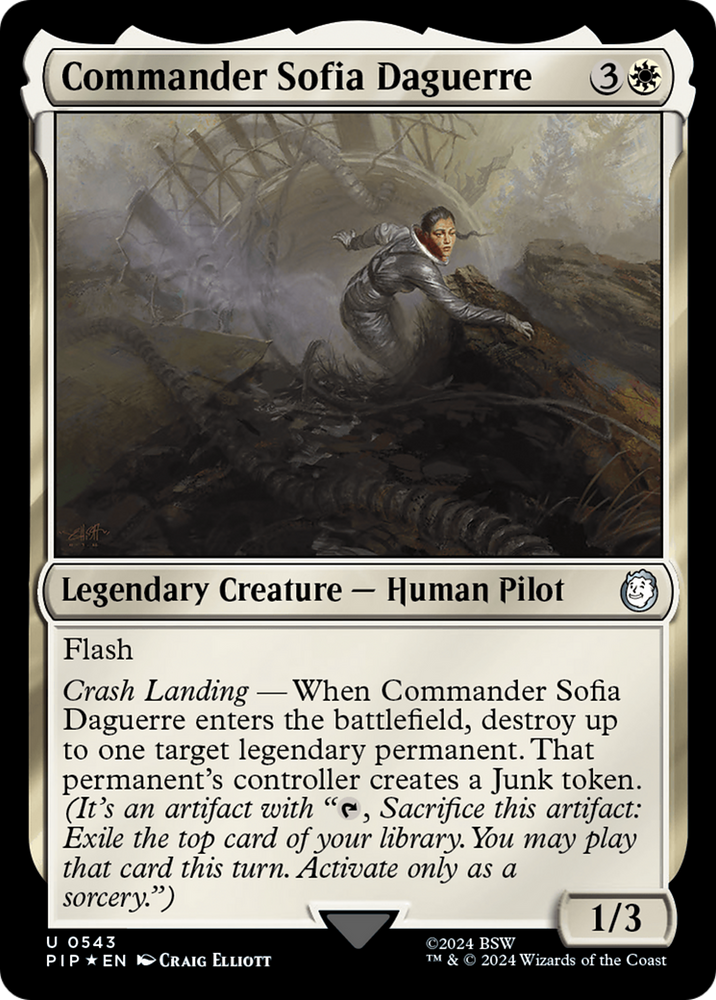 Commander Sofia Daguerre (Surge Foil) [Fallout] Magic: The Gathering