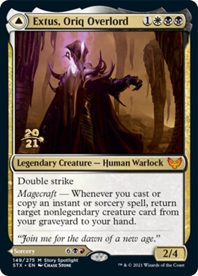 Extus, Oriq Overlord // Awaken the Blood Avatar [Strixhaven: School of Mages Prerelease Promos] Magic: The Gathering