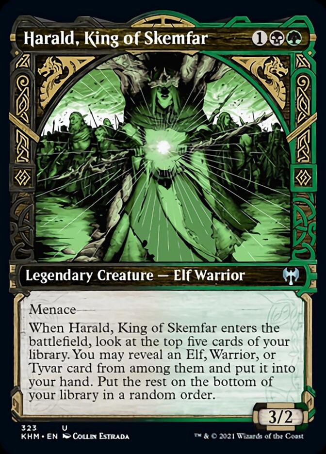 Harald, King of Skemfar (Showcase) [Kaldheim] Magic: The Gathering