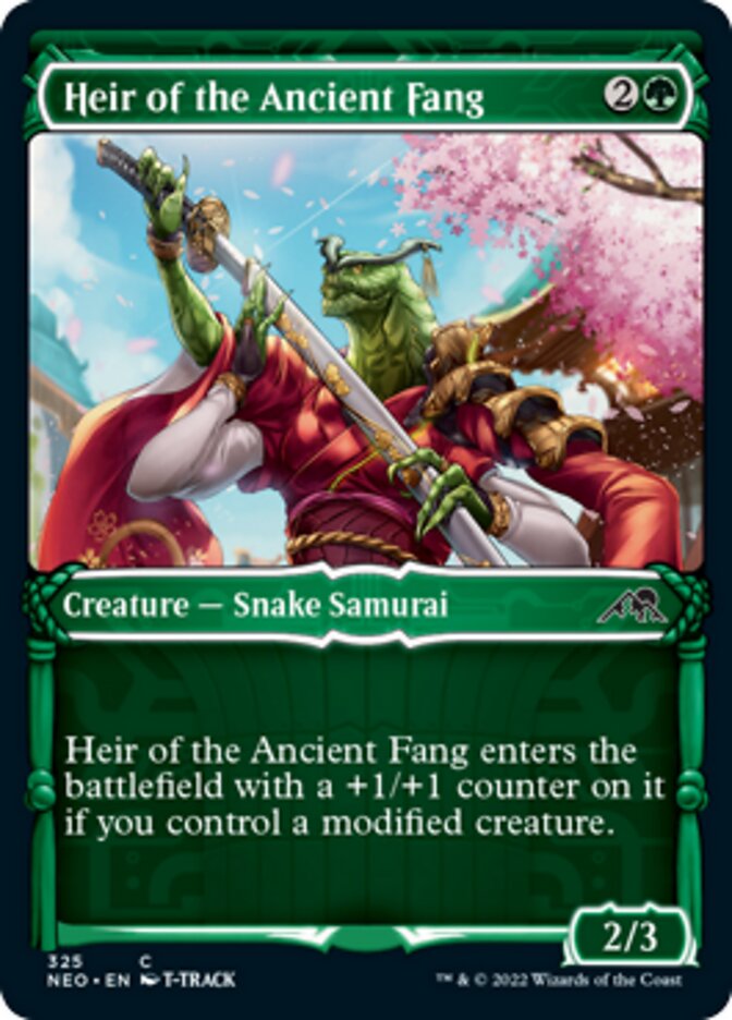 Heir of the Ancient Fang (Showcase Samurai) [Kamigawa: Neon Dynasty] Magic: The Gathering