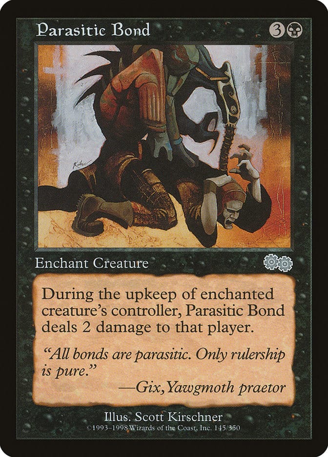 Parasitic Bond [Urza's Saga] Magic: The Gathering