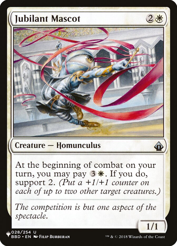 Jubilant Mascot [The List] Magic: The Gathering
