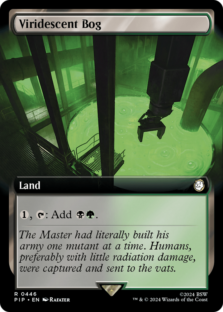 Viridescent Bog (Extended Art) [Fallout] Magic: The Gathering