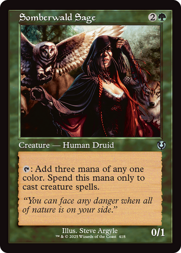 Somberwald Sage (Retro Frame) [Innistrad Remastered] Magic: The Gathering