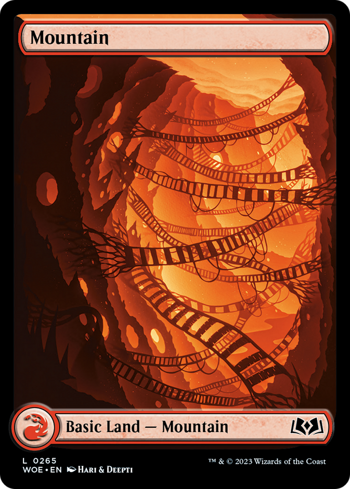 Mountain (265) (Full-Art) [Wilds of Eldraine] Magic: The Gathering