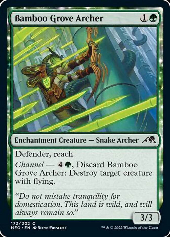 Bamboo Grove Archer [Kamigawa: Neon Dynasty] Magic: The Gathering