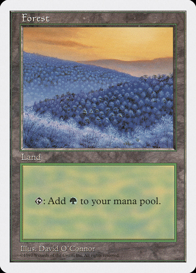 Forest (449) [Fifth Edition] Magic: The Gathering