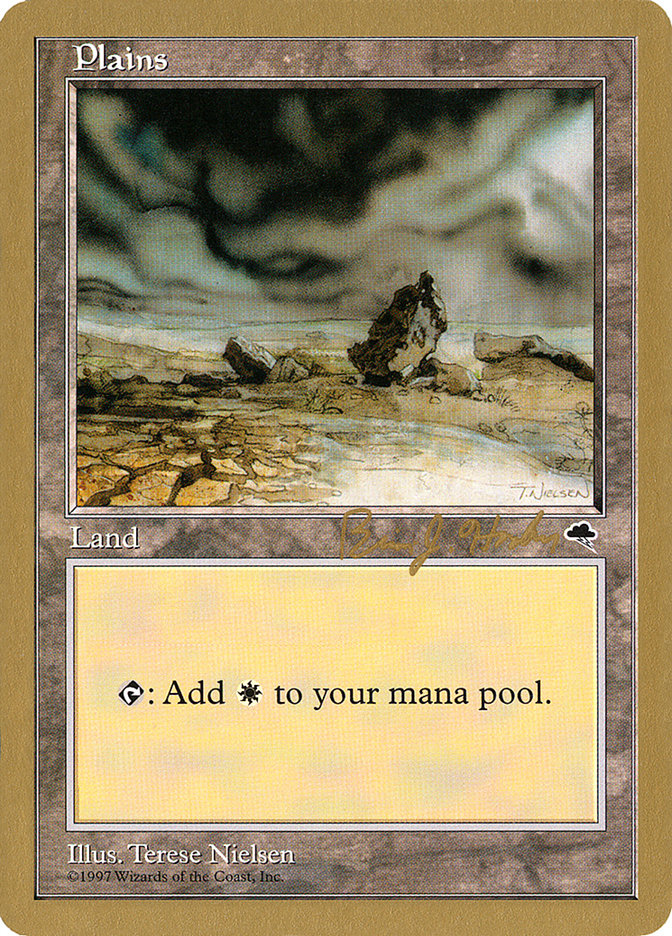 Plains (bh331) (Brian Hacker) [World Championship Decks 1998] Magic: The Gathering