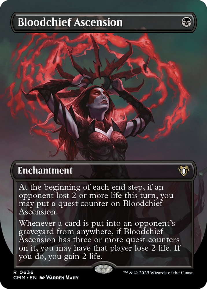 Bloodchief Ascension (Borderless Alternate Art) [Commander Masters] Magic: The Gathering