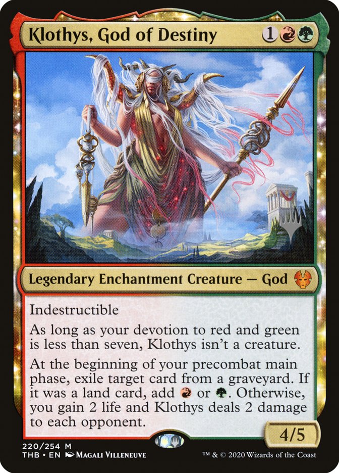 Klothys, God of Destiny (Promo Pack) [Theros Beyond Death Promos] Magic: The Gathering
