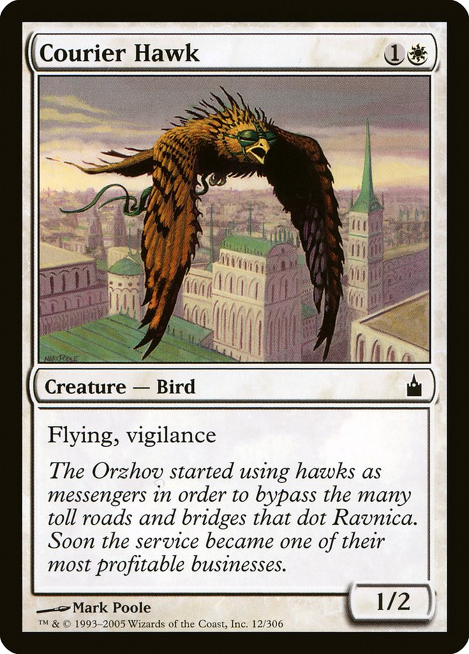 Courier Hawk [Ravnica: City of Guilds] Magic: The Gathering