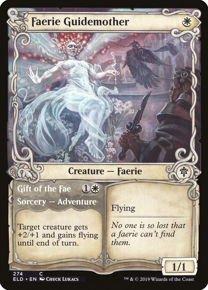 Faerie Guidemother // Gift of the Fae (Showcase) [Throne of Eldraine] Magic: The Gathering