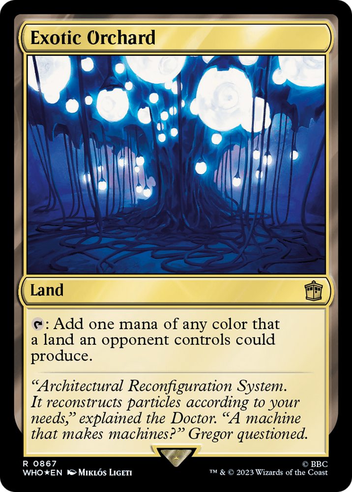 Exotic Orchard (Surge Foil) [Doctor Who] Magic: The Gathering