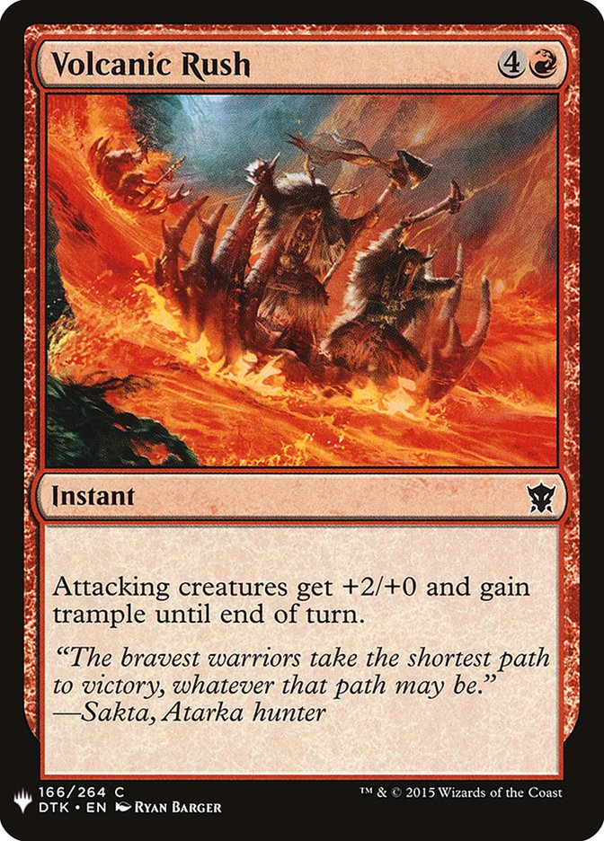 Volcanic Rush [Mystery Booster] Magic: The Gathering