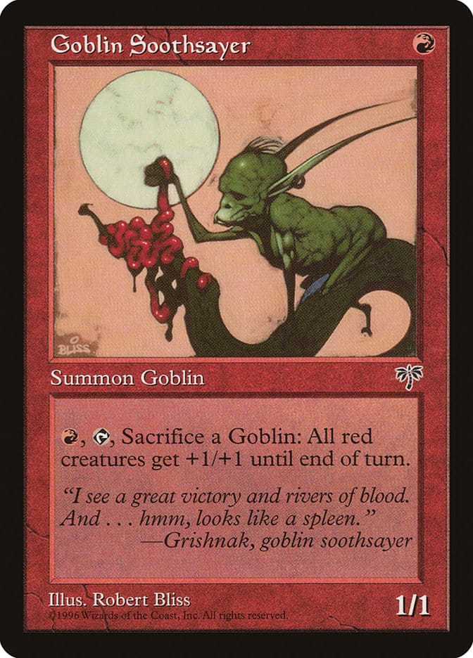 Goblin Soothsayer [Mirage] Magic: The Gathering