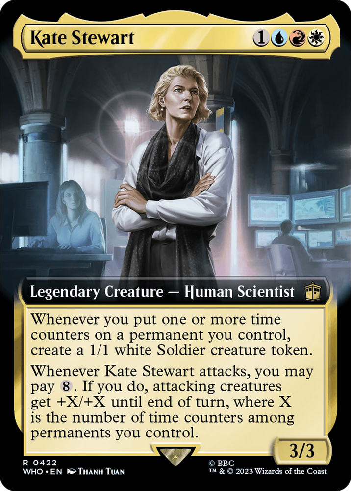 Kate Stewart (Extended Art) [Doctor Who] Magic: The Gathering