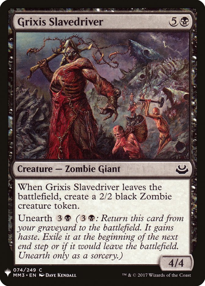 Grixis Slavedriver [Mystery Booster] Magic: The Gathering