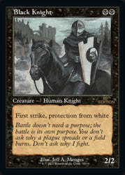 Black Knight (Retro) [30th Anniversary Edition] Magic: The Gathering