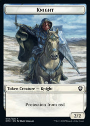Soldier // Knight Double-Sided Token [Dominaria United Tokens] Magic: The Gathering
