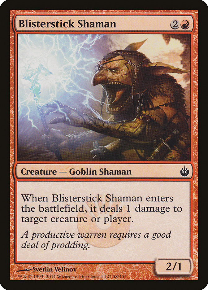 Blisterstick Shaman [Mirrodin Besieged] Magic: The Gathering