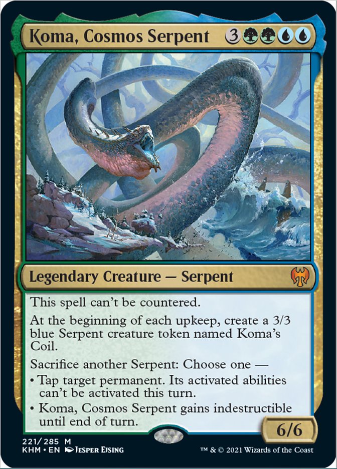 Koma, Cosmos Serpent [Kaldheim] Magic: The Gathering