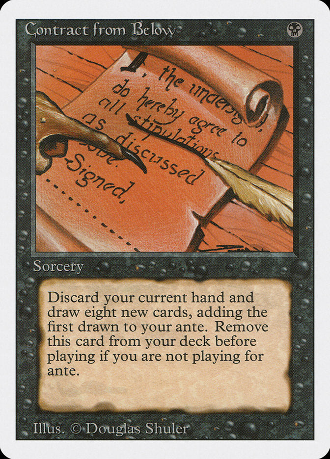 Contract from Below [Revised Edition] Magic: The Gathering