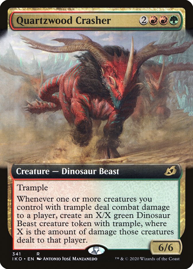 Quartzwood Crasher (Extended Art) [Ikoria: Lair of Behemoths] Magic: The Gathering