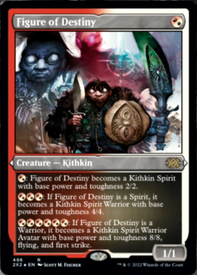 Figure of Destiny (Foil Etched) [Double Masters 2022] Magic: The Gathering