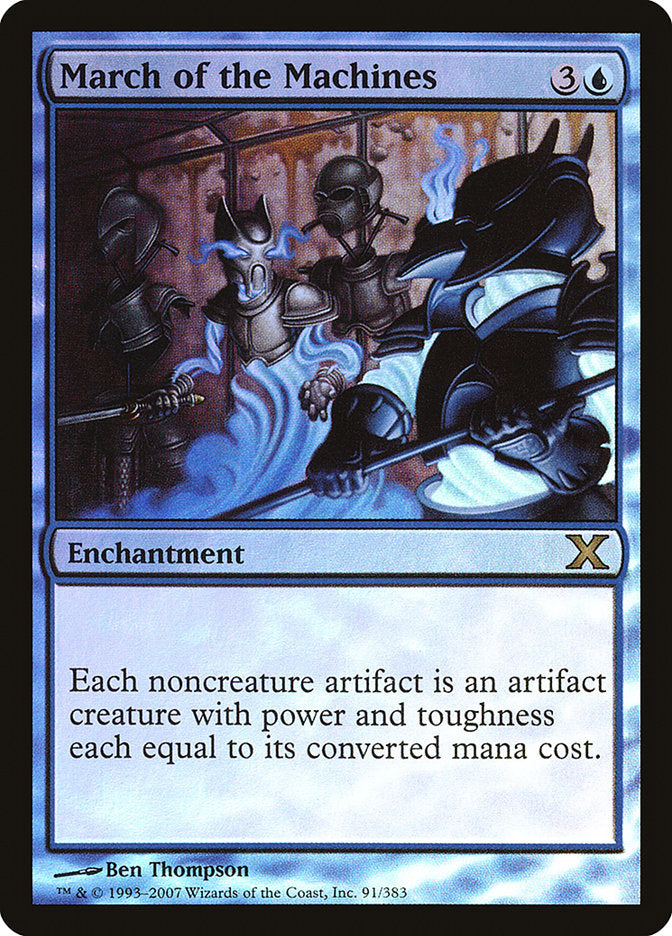 March of the Machines (Premium Foil) [Tenth Edition] Magic: The Gathering