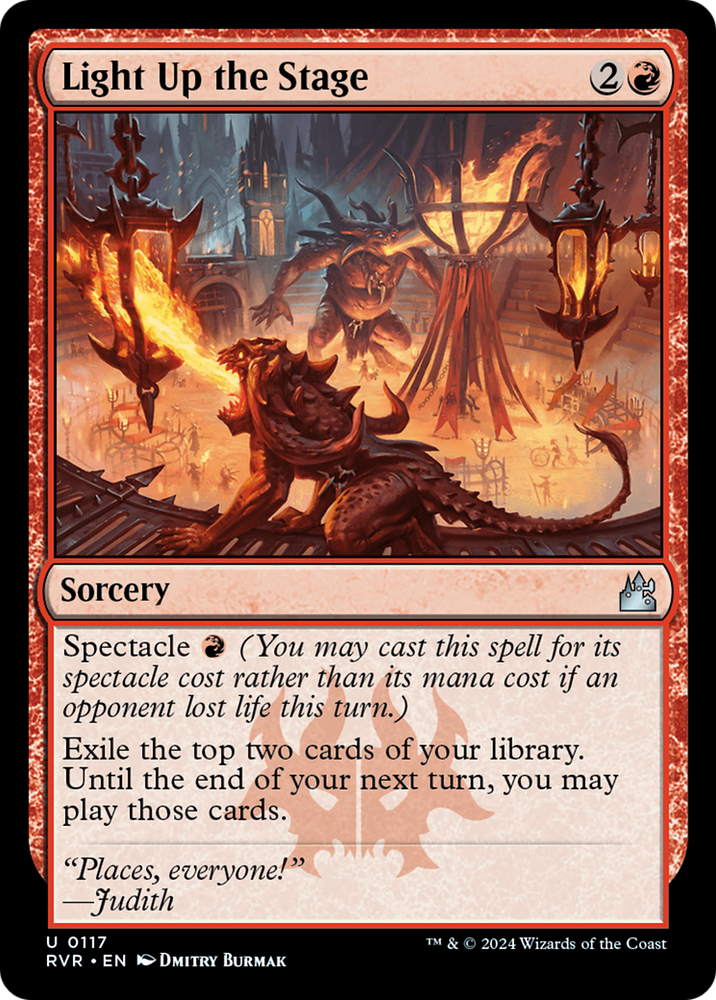 Light Up the Stage [Ravnica Remastered] Magic: The Gathering