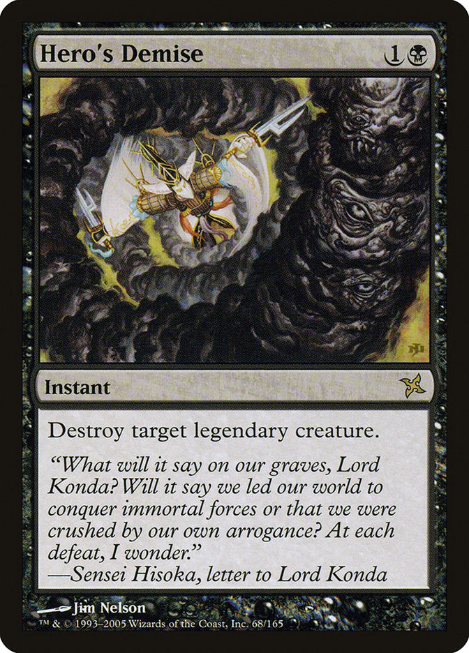 Hero's Demise [Betrayers of Kamigawa] Magic: The Gathering