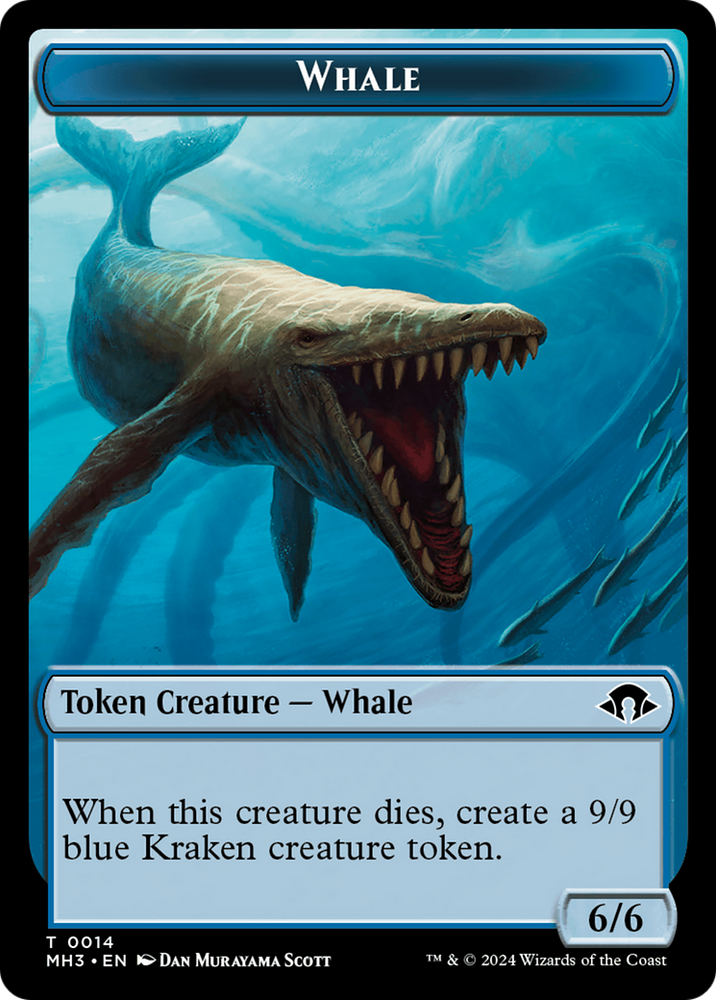 Eldrazi Spawn // Whale Double-Sided Token [Modern Horizons 3 Tokens] Magic: The Gathering