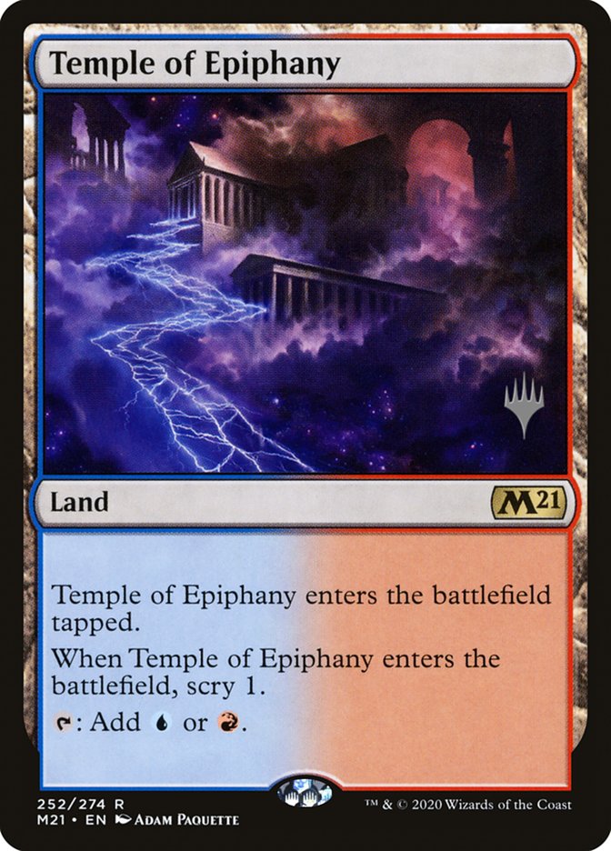 Temple of Epiphany (Promo Pack) [Core Set 2021 Promos] Magic: The Gathering