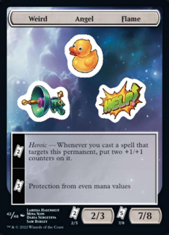 Weird Angel Flame [Unfinity Stickers] Magic: The Gathering