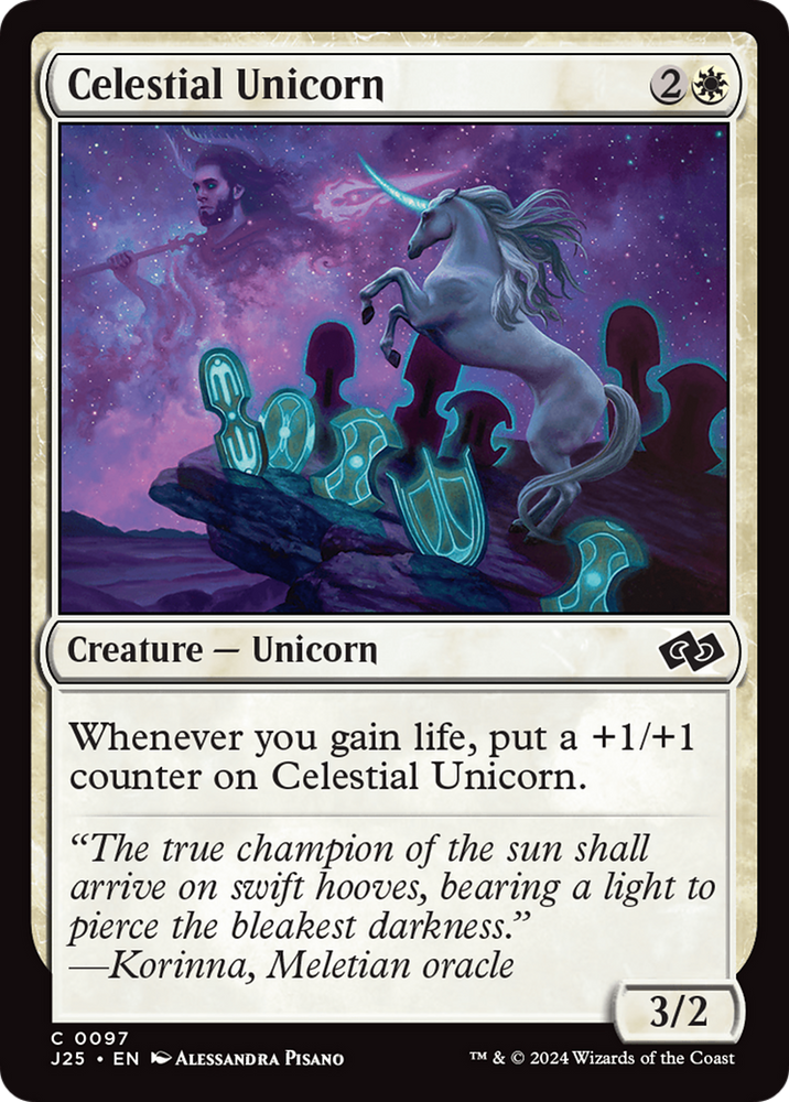Celestial Unicorn [Foundations Jumpstart] Magic: The Gathering