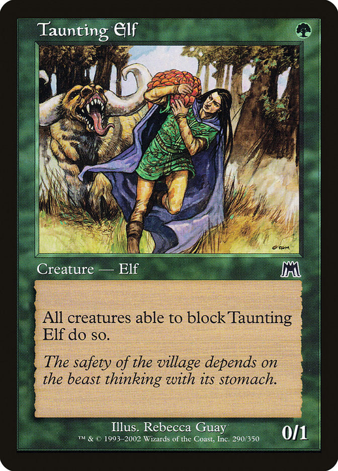 Taunting Elf [Onslaught] Magic: The Gathering