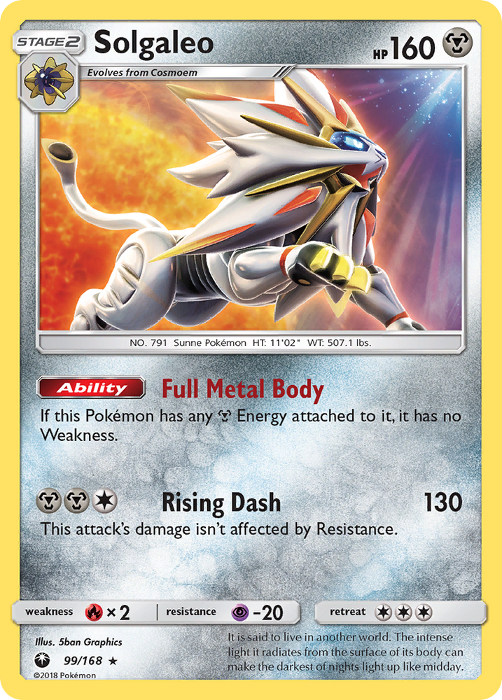 Solgaleo (99/168) [Sun & Moon: Celestial Storm] Pokémon