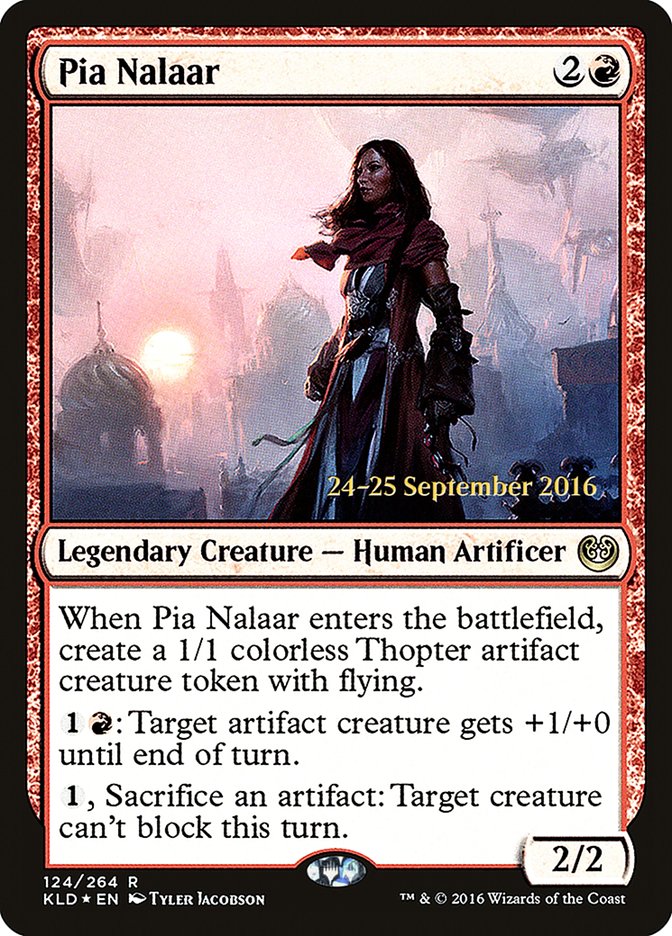 Pia Nalaar [Kaladesh Prerelease Promos] Magic: The Gathering