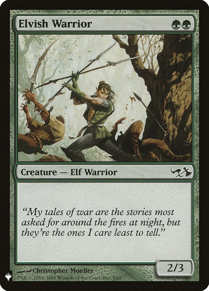 Elvish Warrior [Mystery Booster] Magic: The Gathering