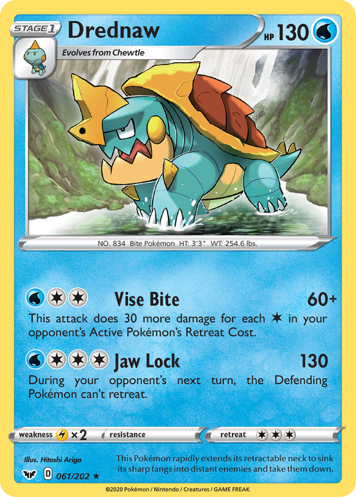 Drednaw (061/202) [Sword & Shield: Base Set] Pokémon