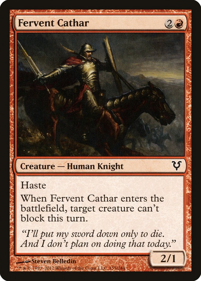 Fervent Cathar [Avacyn Restored] Magic: The Gathering